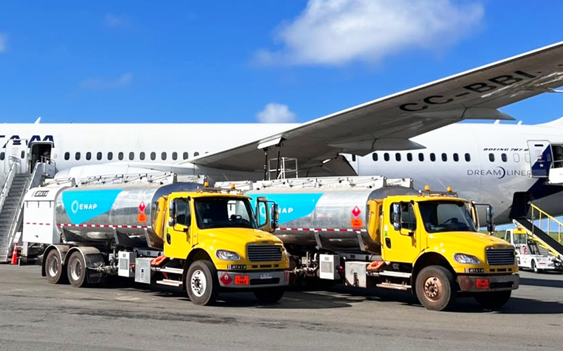 Enap incorpora nuevos camiones para fortalecer el abastecimiento energético en Rapa Nui